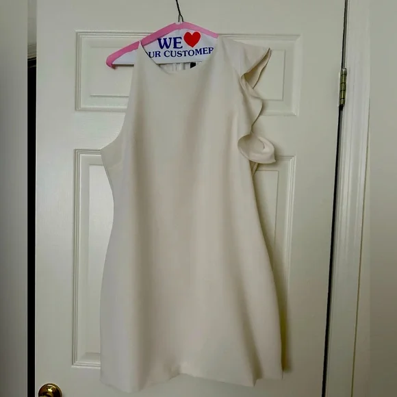 dinah white one-shoulder dress Lulus + Dinah White One-Shoulder Dress